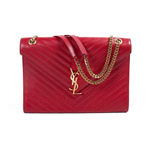 ysl monogram bag red|ysl monogram envelope bag.